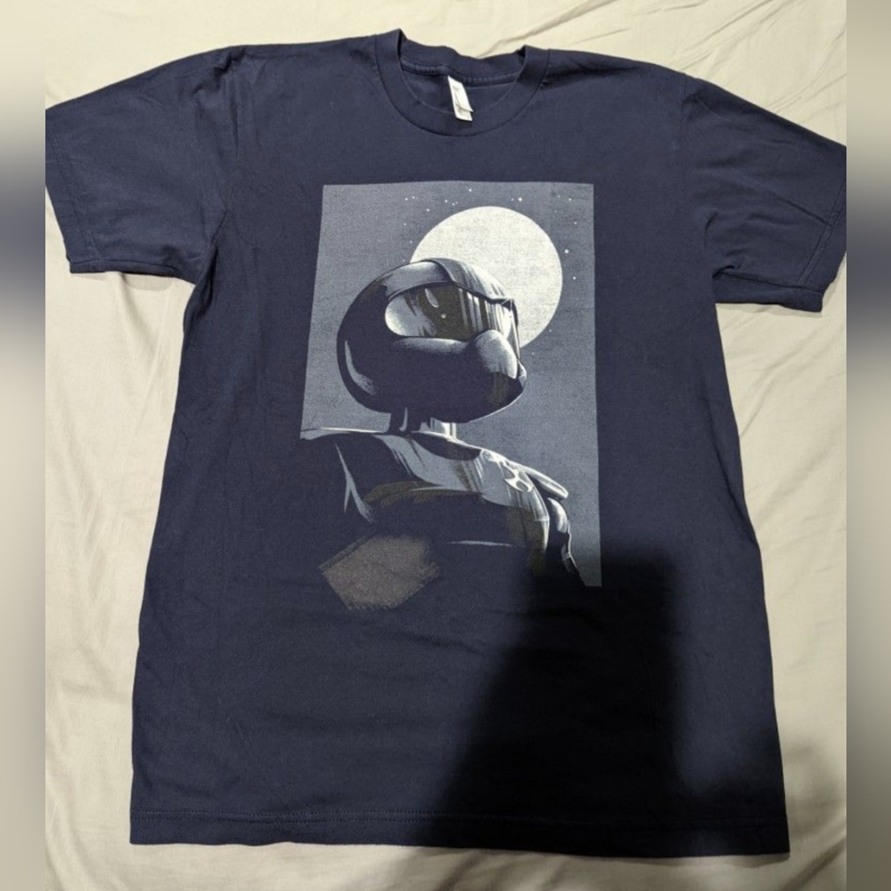Adult Swim Toonami T.O.M. Dark Midnight Blue T-shirt size men's small